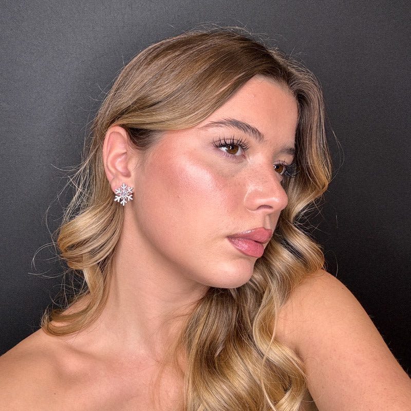 Palestro Milano Orecchini Fiocco di neve brillante