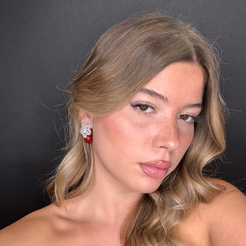 Palestro Milano Orecchini Fiocco di Neve perla