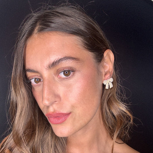 Palestro Milano Orecchini Fiocco di Perline