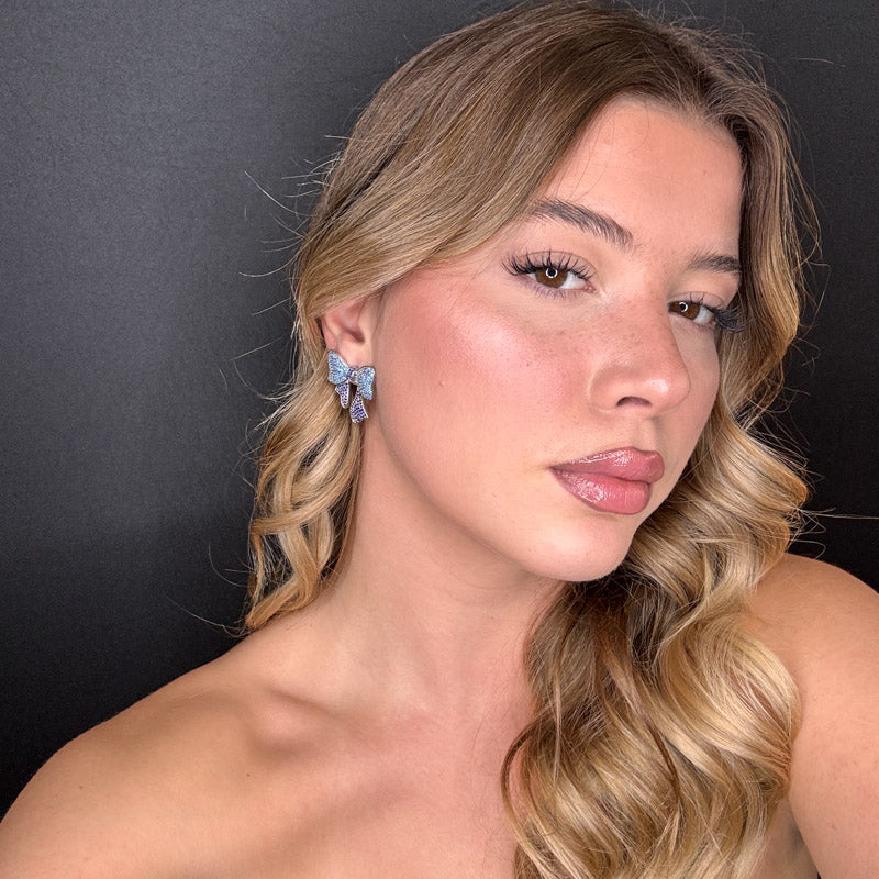 Palestro Milano Orecchini Fiocco di Zirconi