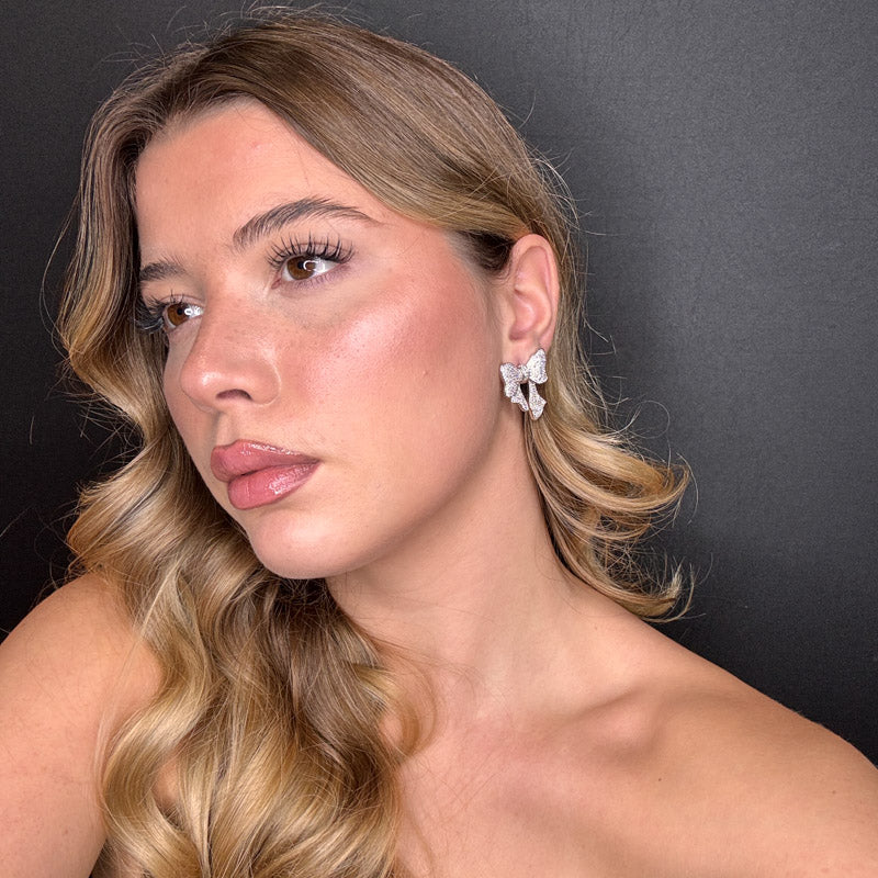 Palestro Milano Orecchini Fiocco di Zirconi