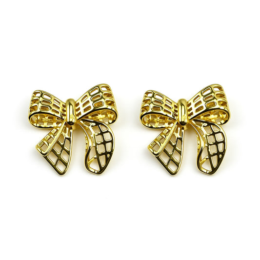 Palestro Milano Orecchini Fiocco ricamato d'Oro