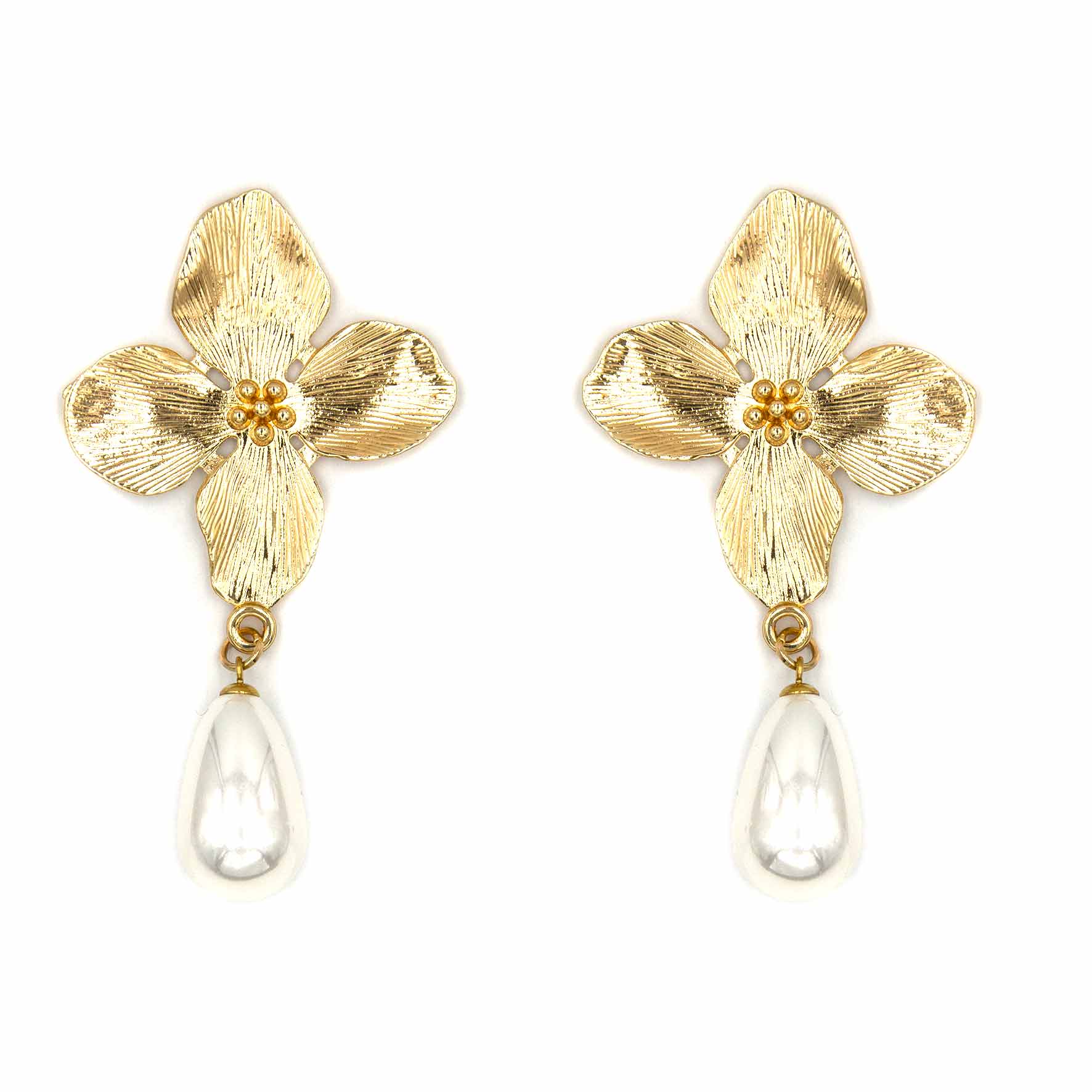 Palestro Milano Orecchini Fiorelloni con perla