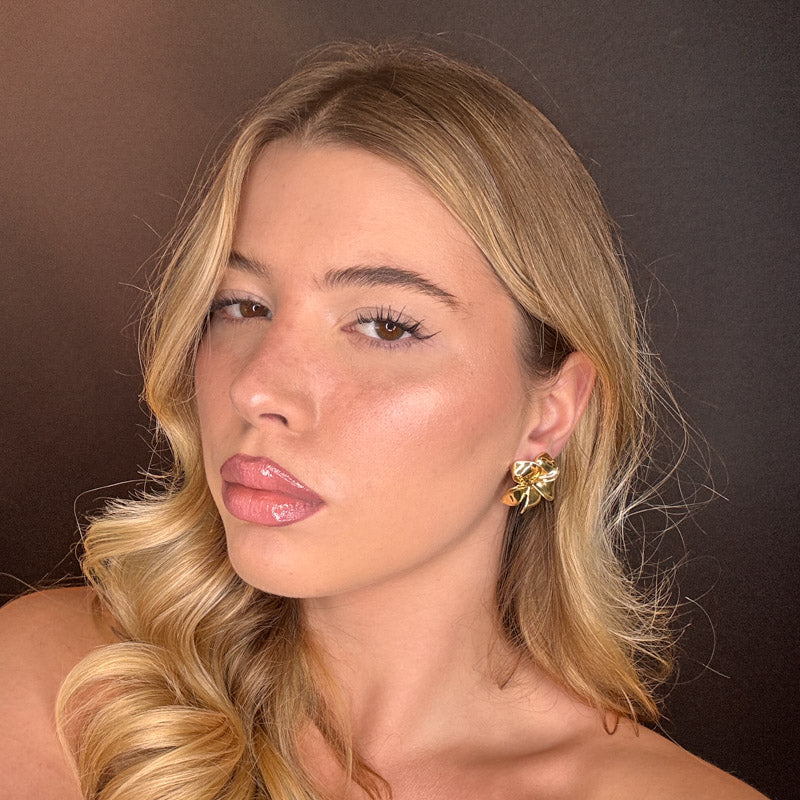 Palestro Milano Orecchini Fiori Dorati