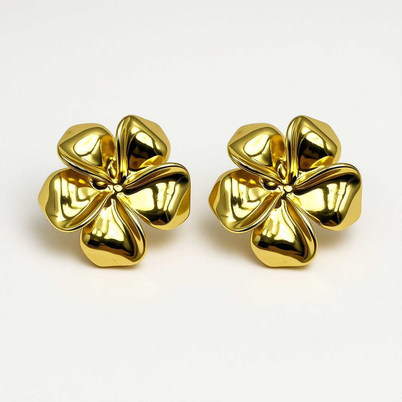 Palestro Milano Orecchini Fiori Dorati