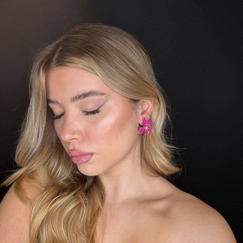 Palestro Milano Orecchini Fiori Tropicali