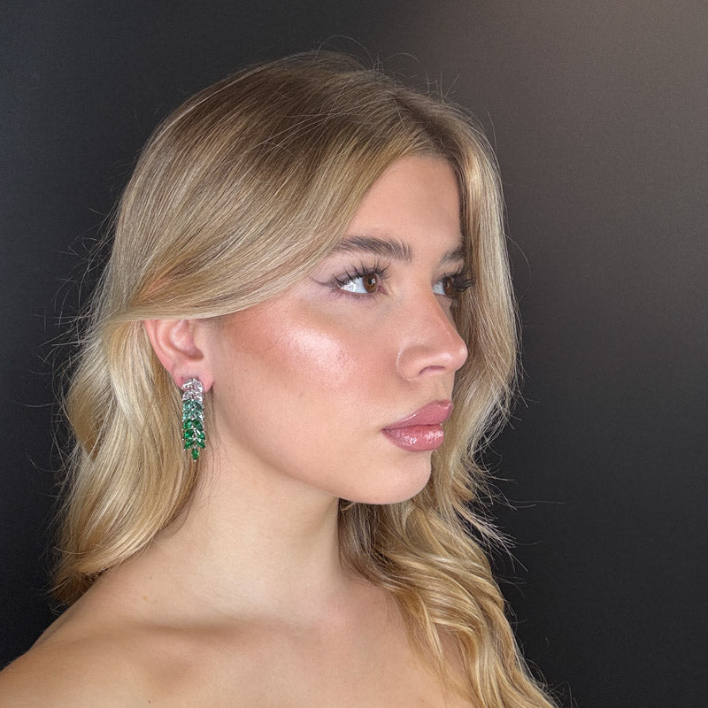 Palestro Milano Orecchini Foglioline sfumate