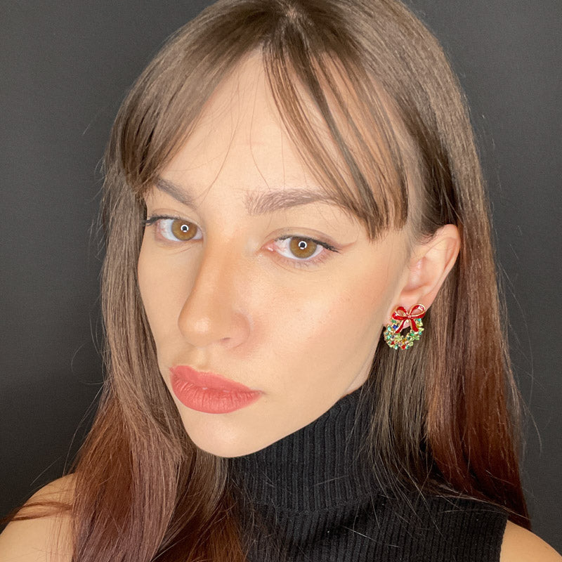 Palestro Milano Orecchini Ghirlanda con fiocco