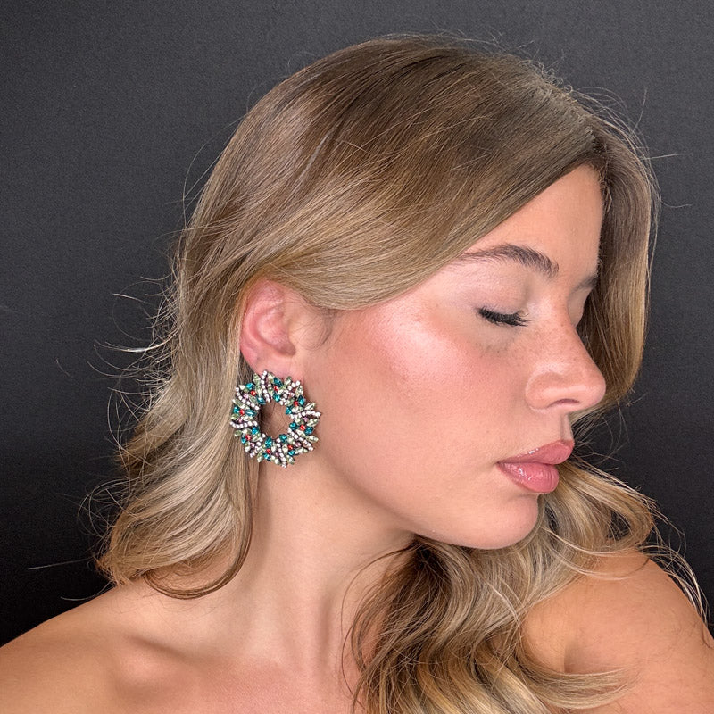 Palestro Milano Orecchini Ghirlanda Natalizia Classic