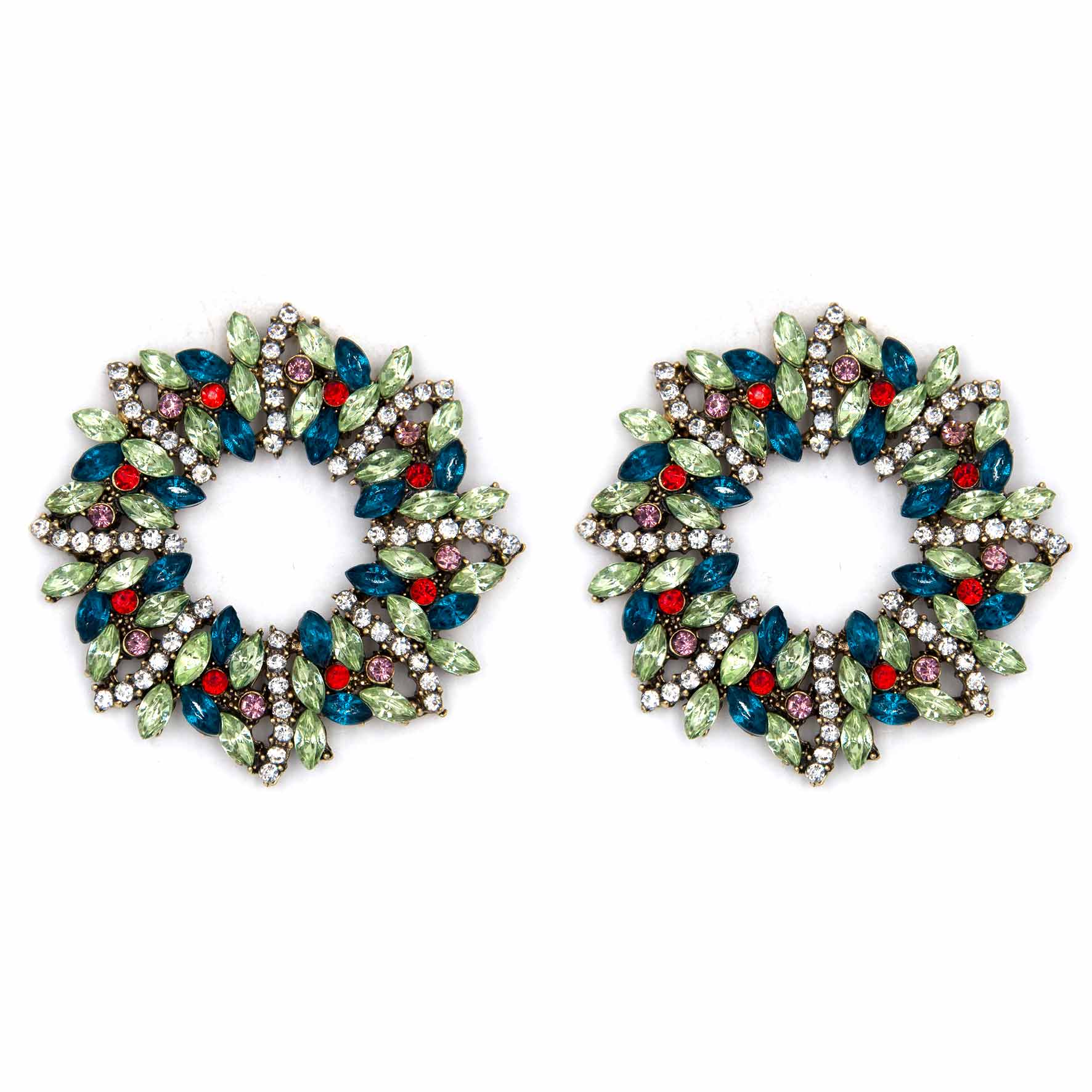 Palestro Milano Orecchini Ghirlanda Natalizia Classic