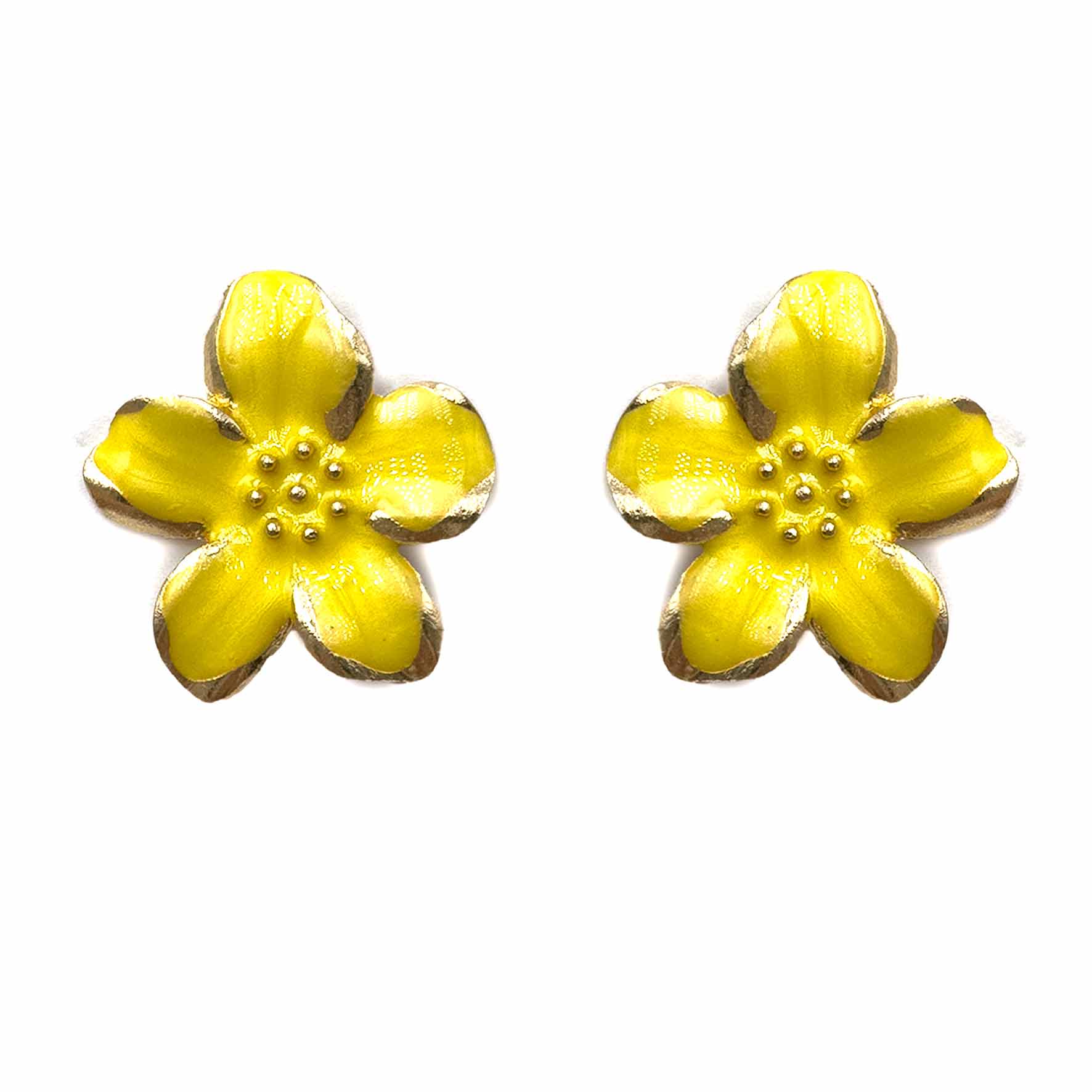 Palestro Milano Orecchini Giallo Fiori dei Tropici