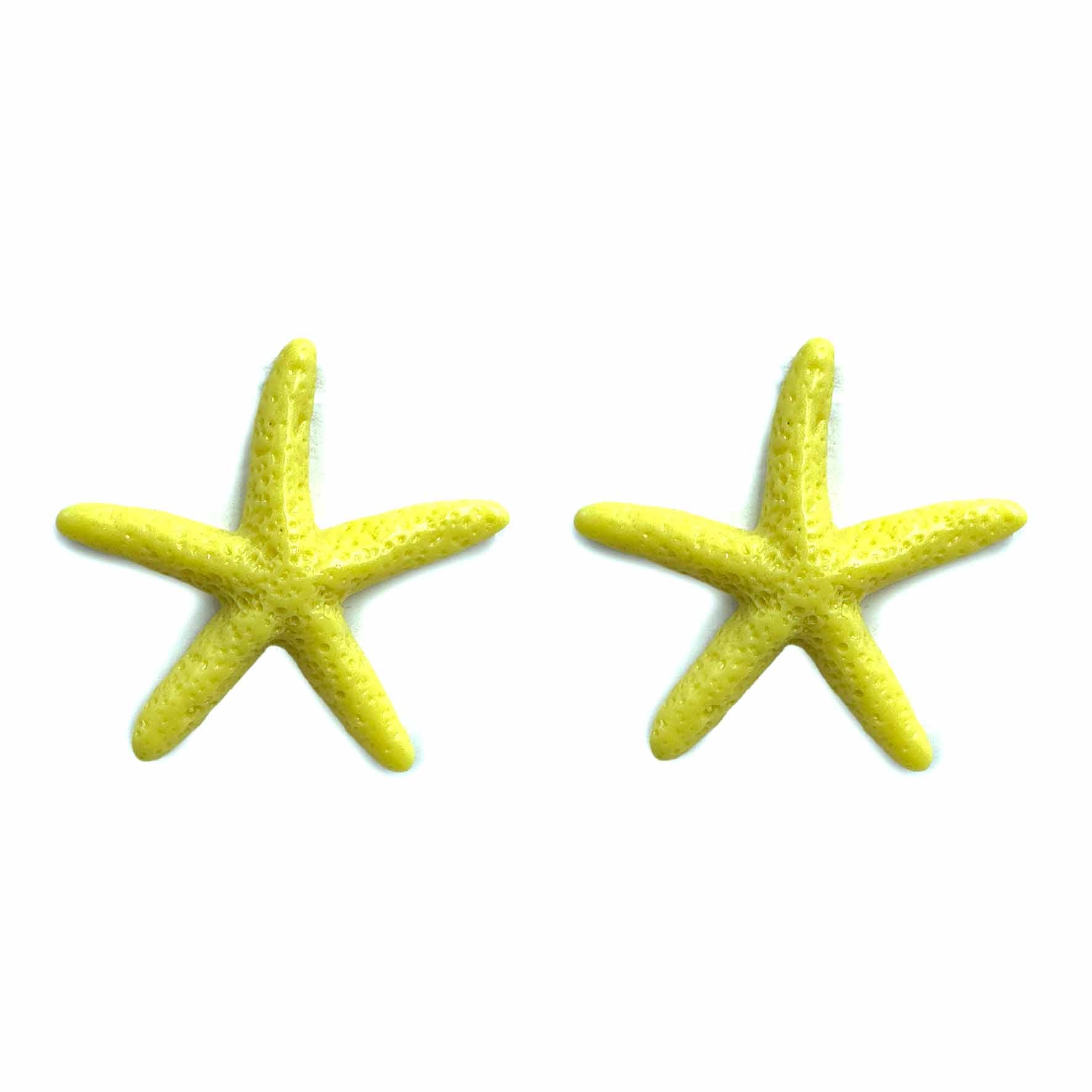 Palestro Milano Orecchini Giallo Stelle marine del Mediterraneo
