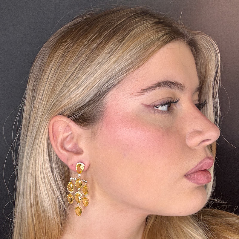 Palestro Milano Orecchini Gocce preziose a cascata