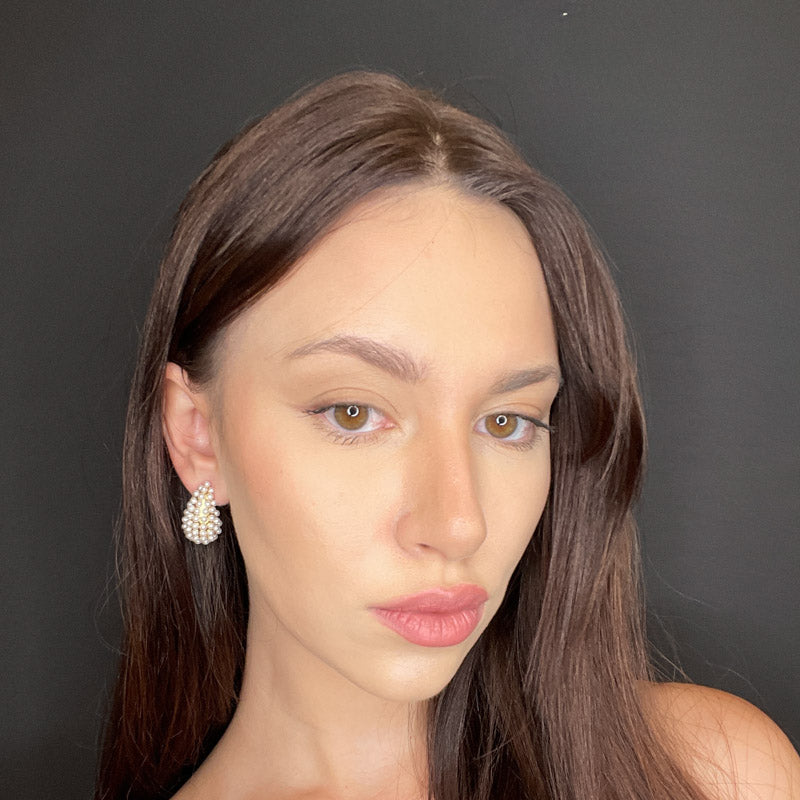 Palestro Milano Orecchini Goccia di Perline