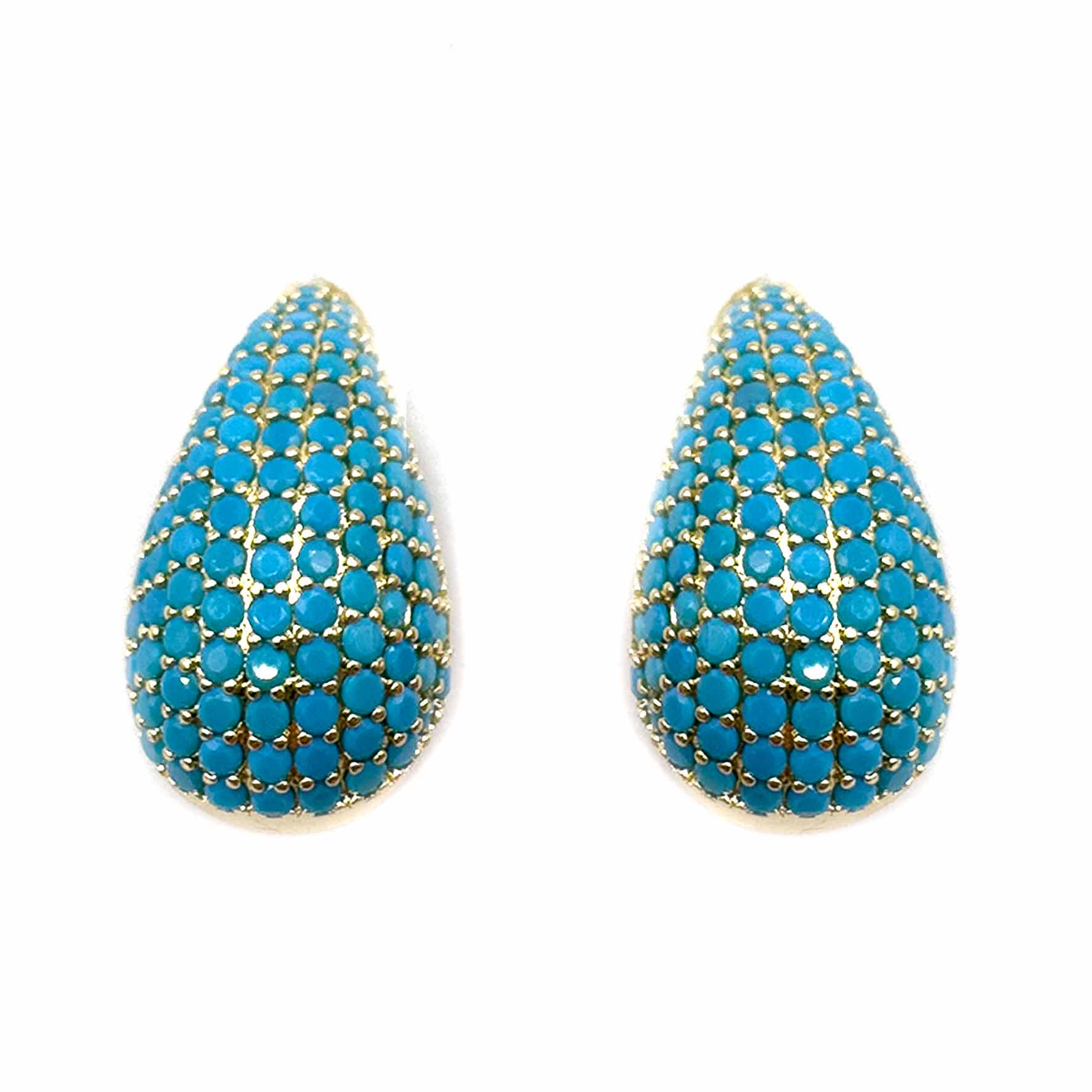 Palestro Milano Orecchini Goccia / Gold / Torquoise Goccia Torquoise