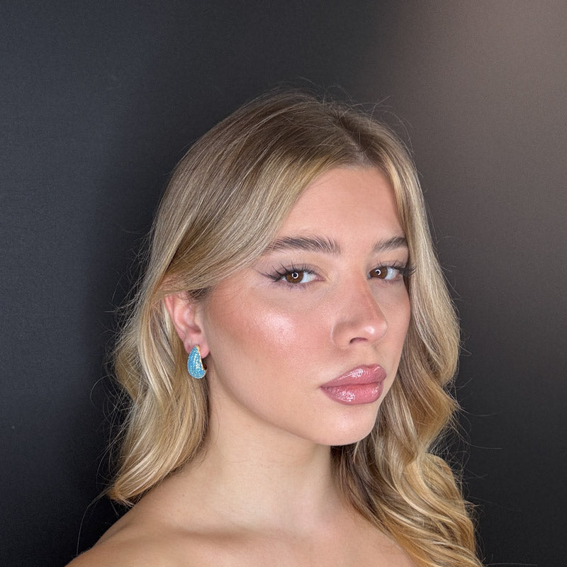 Palestro Milano Orecchini Goccia Torquoise