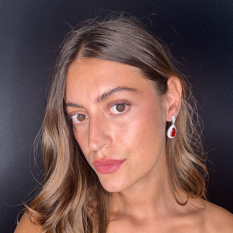 Palestro Milano Orecchini Goccioline cristalli&pavè