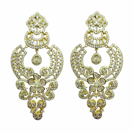 Palestro Milano Orecchini Gold Cristallo Armonia di Pavè