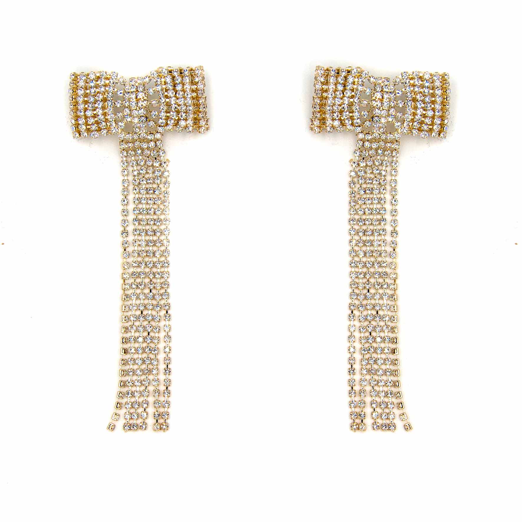 Palestro Milano Orecchini Gold Fiocco a cascata