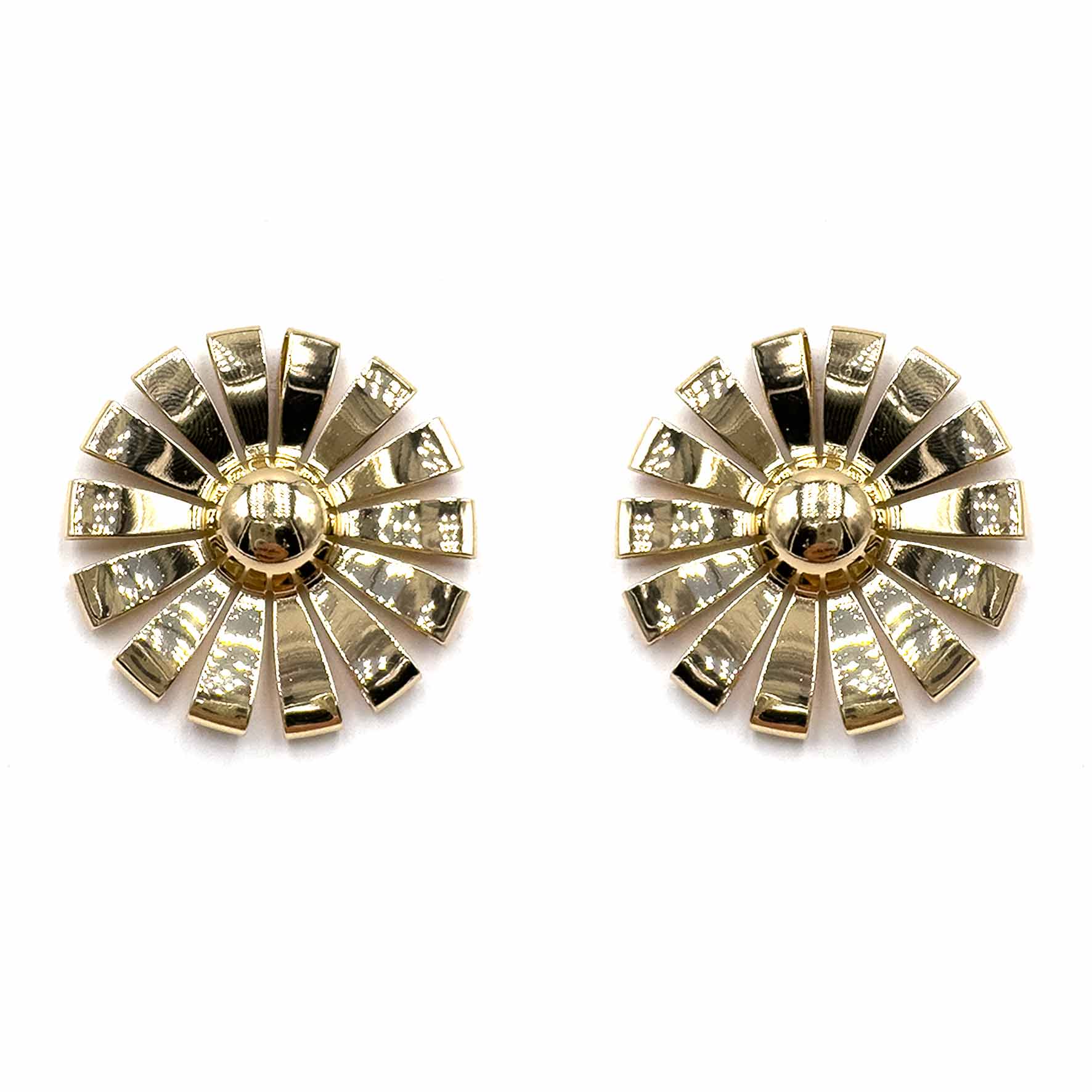 Palestro Milano Orecchini Gold Margherite colorate