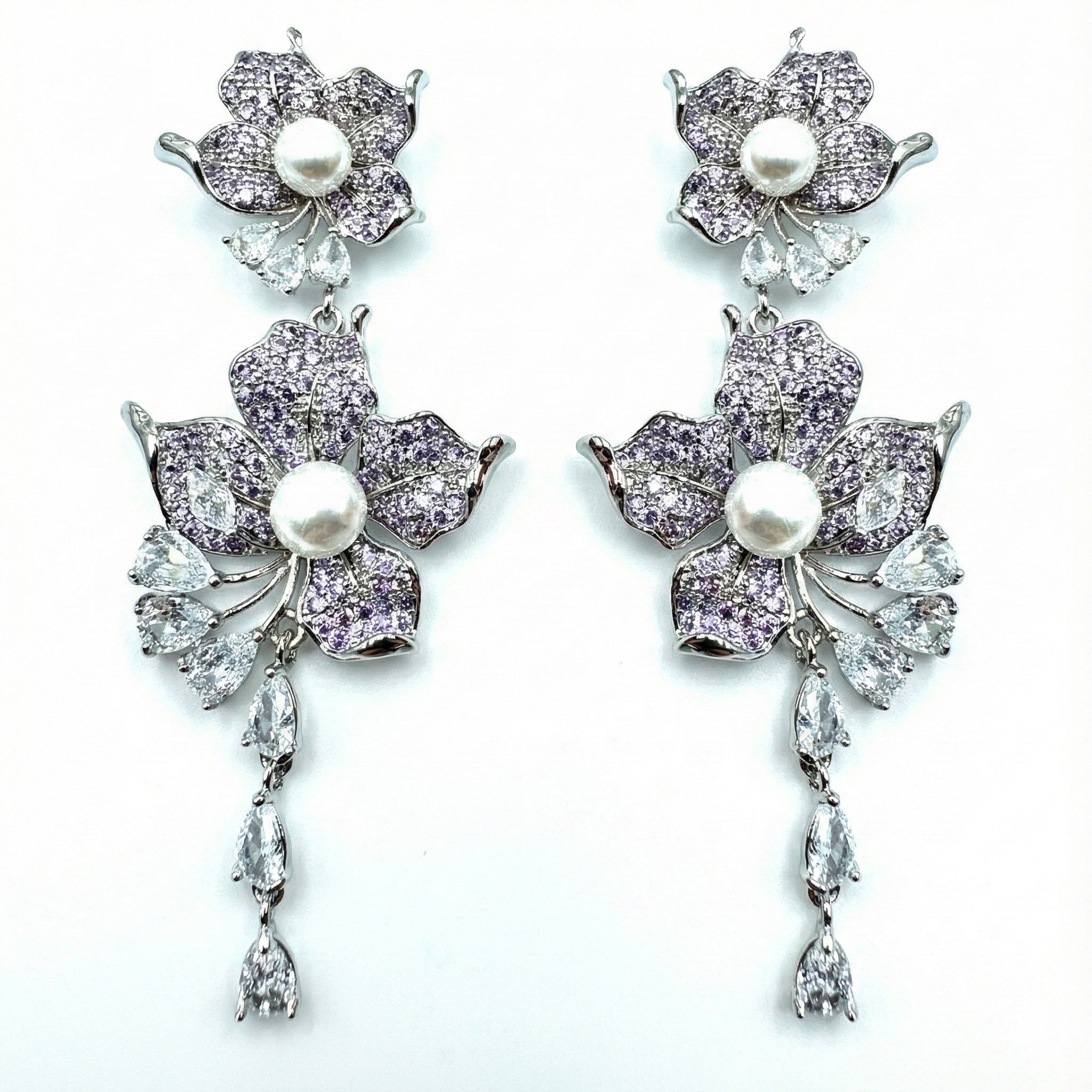 Palestro Milano Orecchini Lillac Bouganville