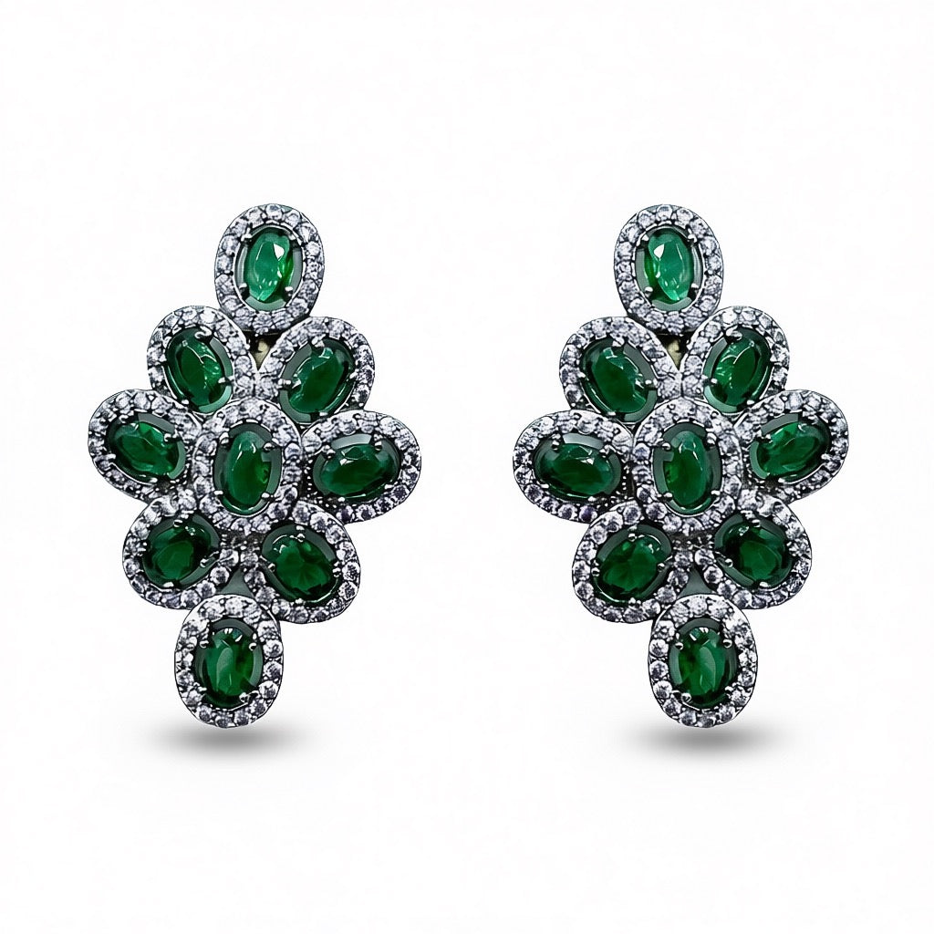 Palestro Milano Orecchini Lillac Verde Gemme&Cristalli