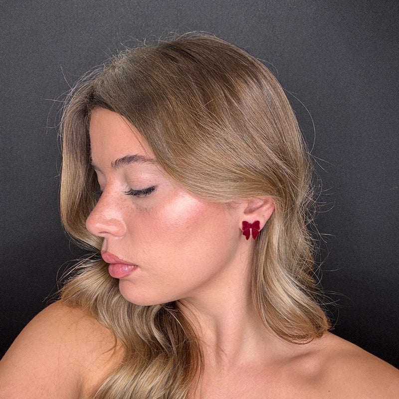 Palestro Milano Orecchini Mini Fiocchi di Velluto