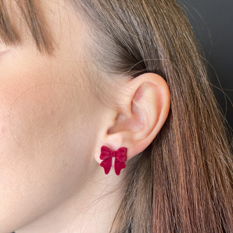 Palestro Milano Orecchini Mini Fiocchi di Velluto