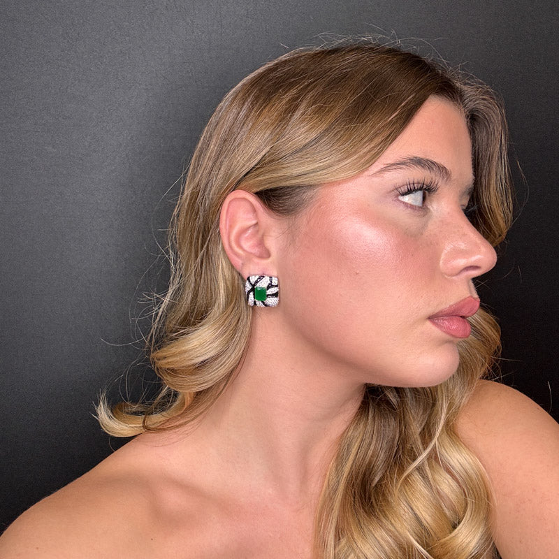 Palestro Milano Orecchini Mosaico Astratto