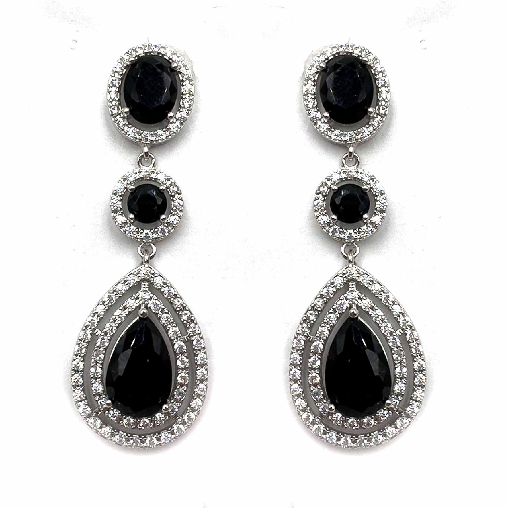 Palestro Milano Orecchini Nero Kelly