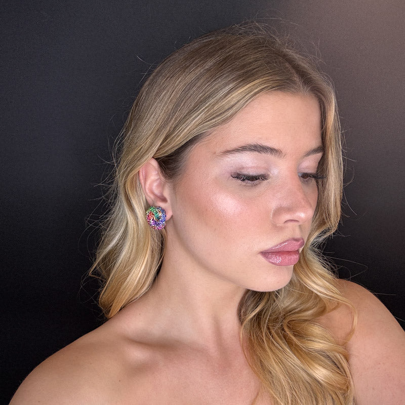 Palestro Milano Orecchini Nodo di zirconi
