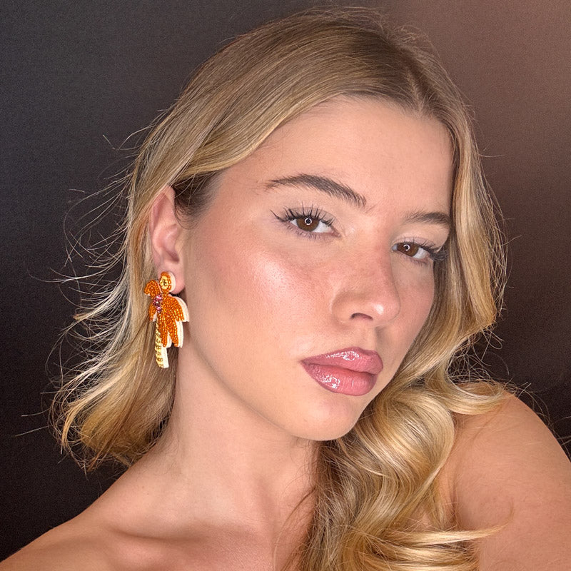 Palestro Milano Orecchini Palme di perline