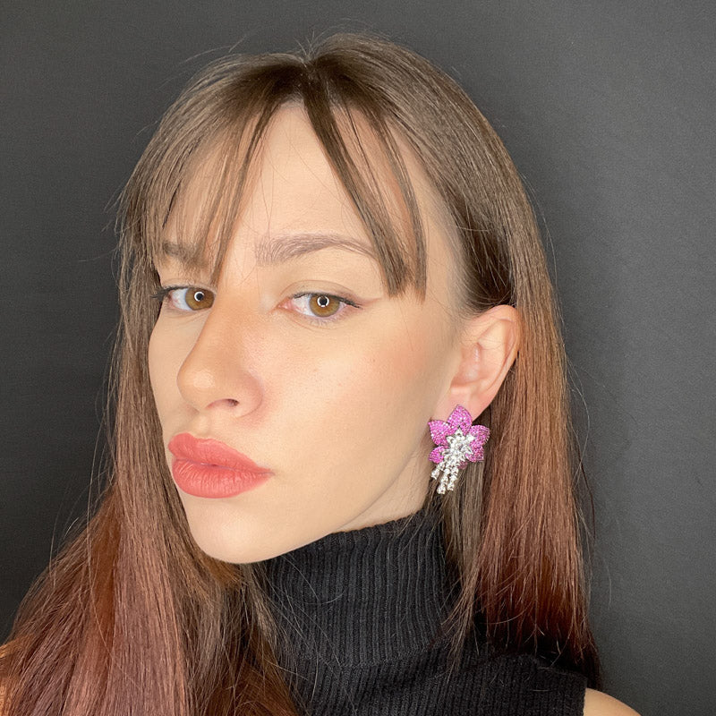 Palestro Milano Orecchini Peonie Preziose