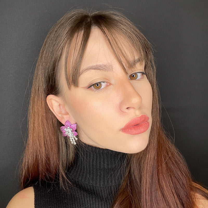 Palestro Milano Orecchini Peonie Preziose