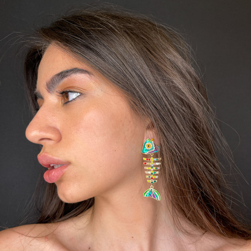 Palestro Milano Orecchini Pesciolino