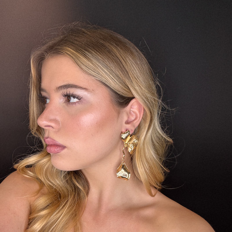 Palestro Milano Orecchini Petali Gold Plated - new edition 2025
