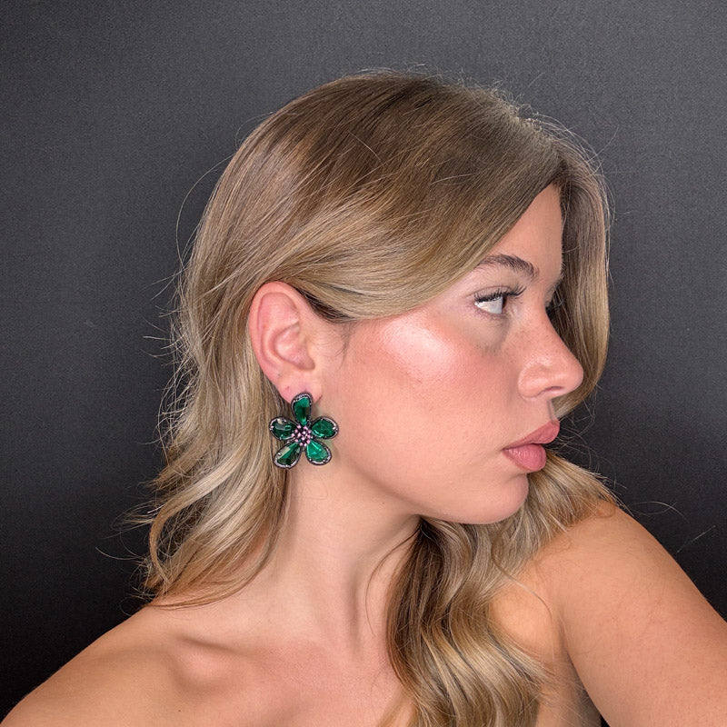 Palestro Milano Orecchini Petali Preziosi