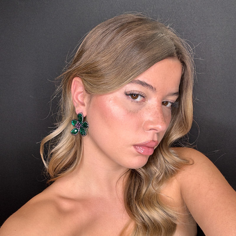 Palestro Milano Orecchini Petali Preziosi