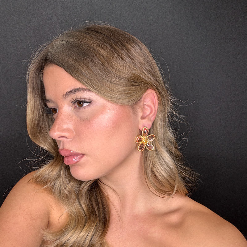 Palestro Milano Orecchini Petali Preziosi