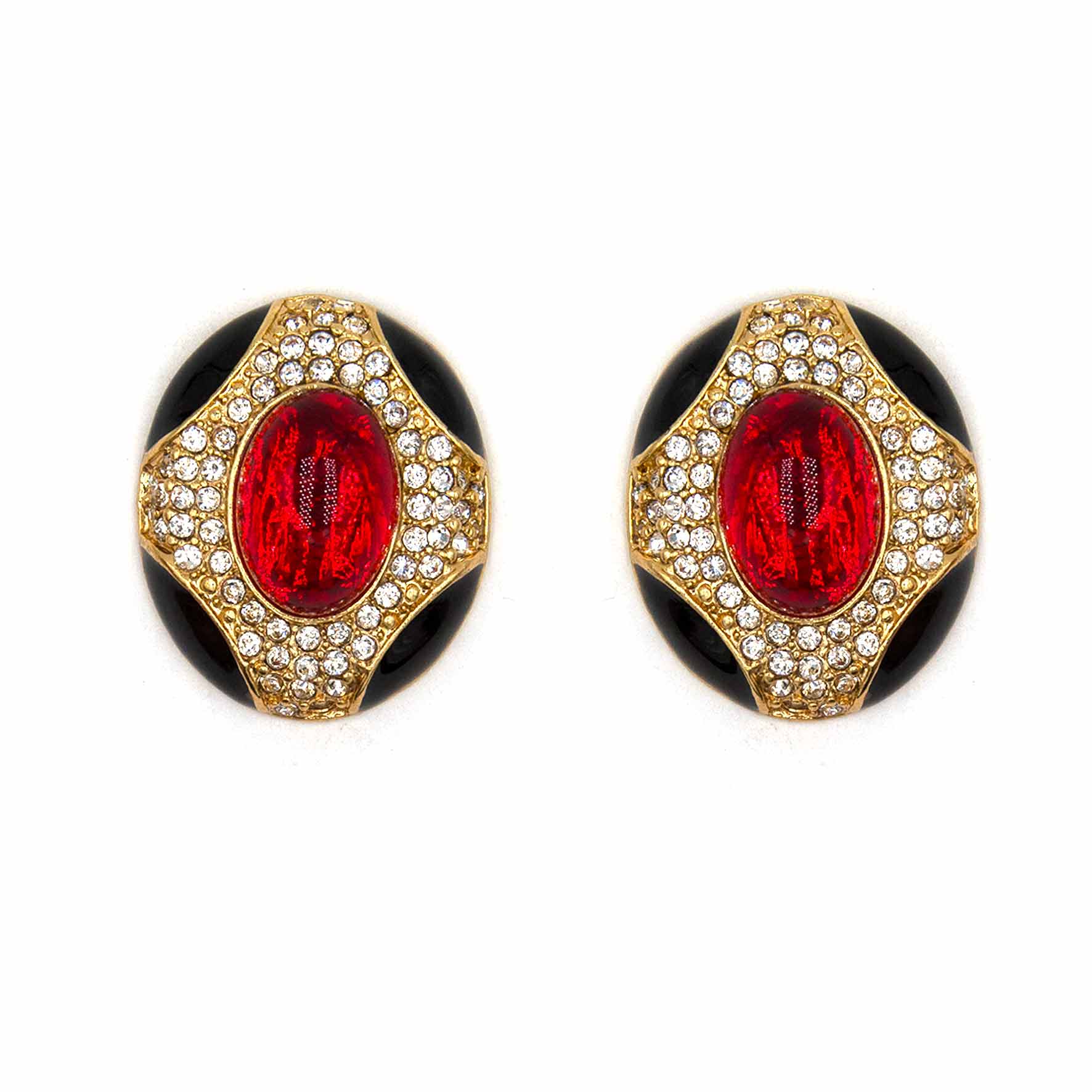 Palestro Milano Orecchini Petra rosso