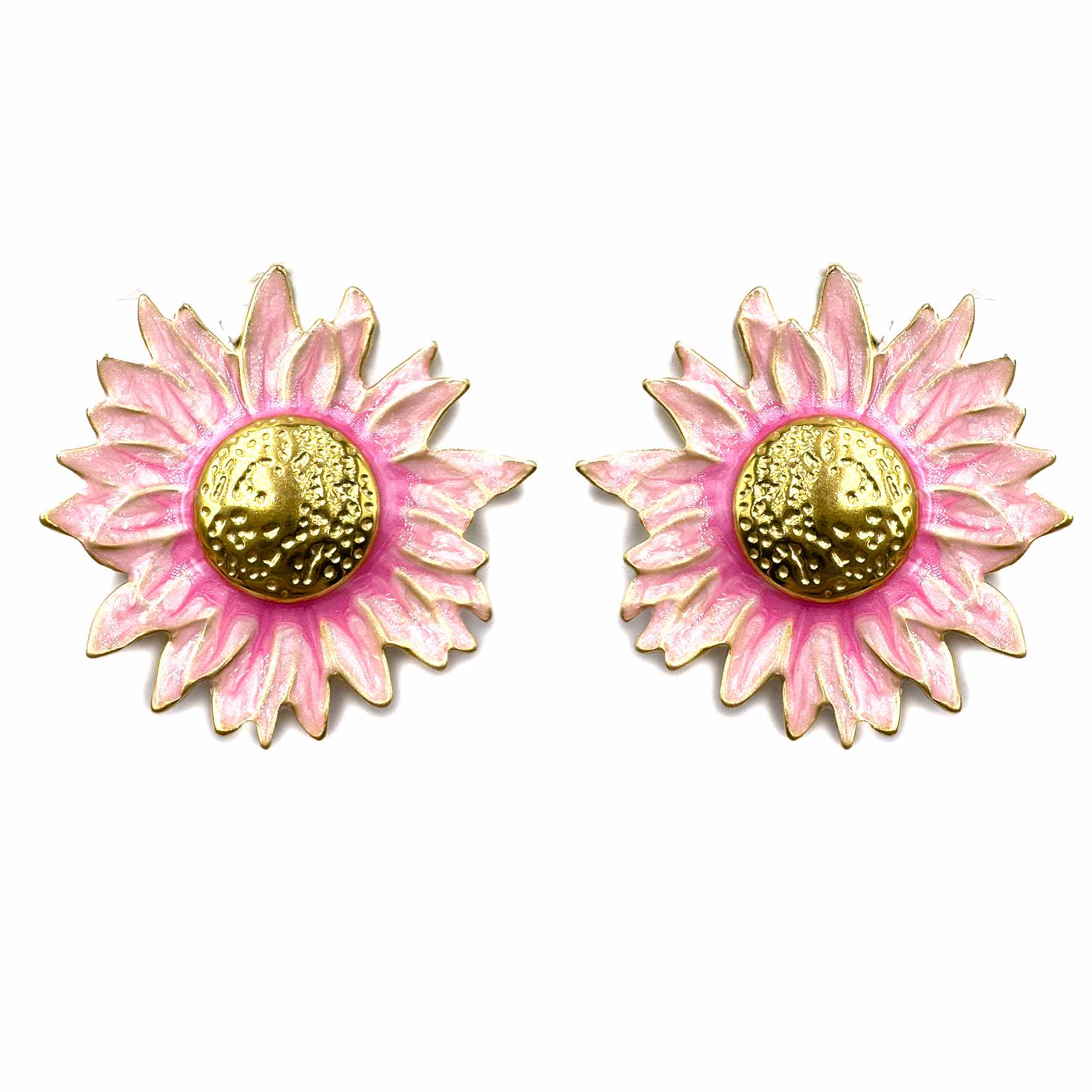 Palestro Milano Orecchini Pink Girasoli Colorati