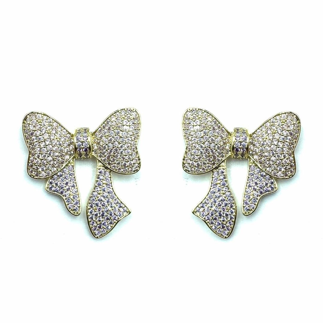 Palestro Milano Orecchini Pink Lillac Fiocco di Zirconi