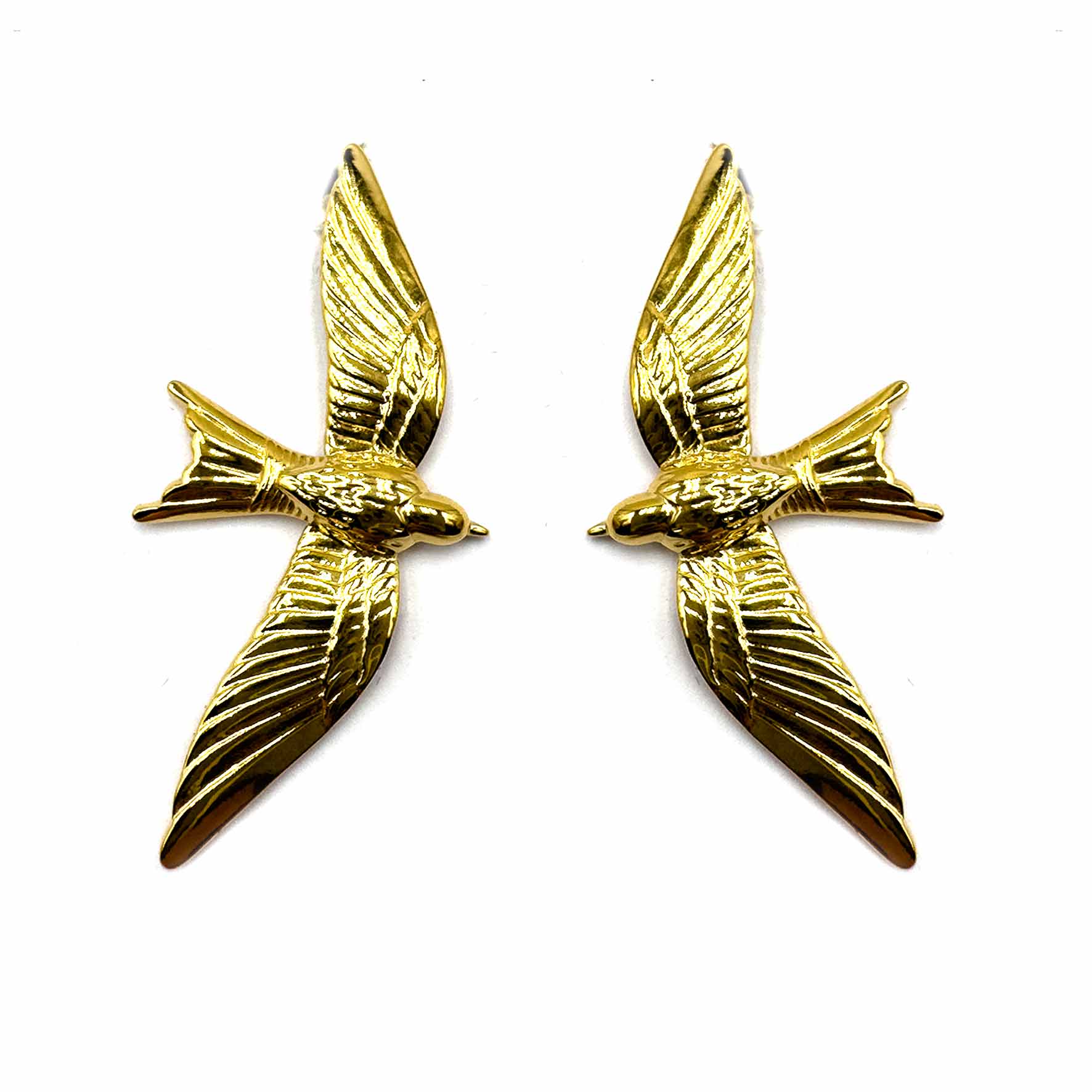 Palestro Milano Orecchini Rondini Gold Plated