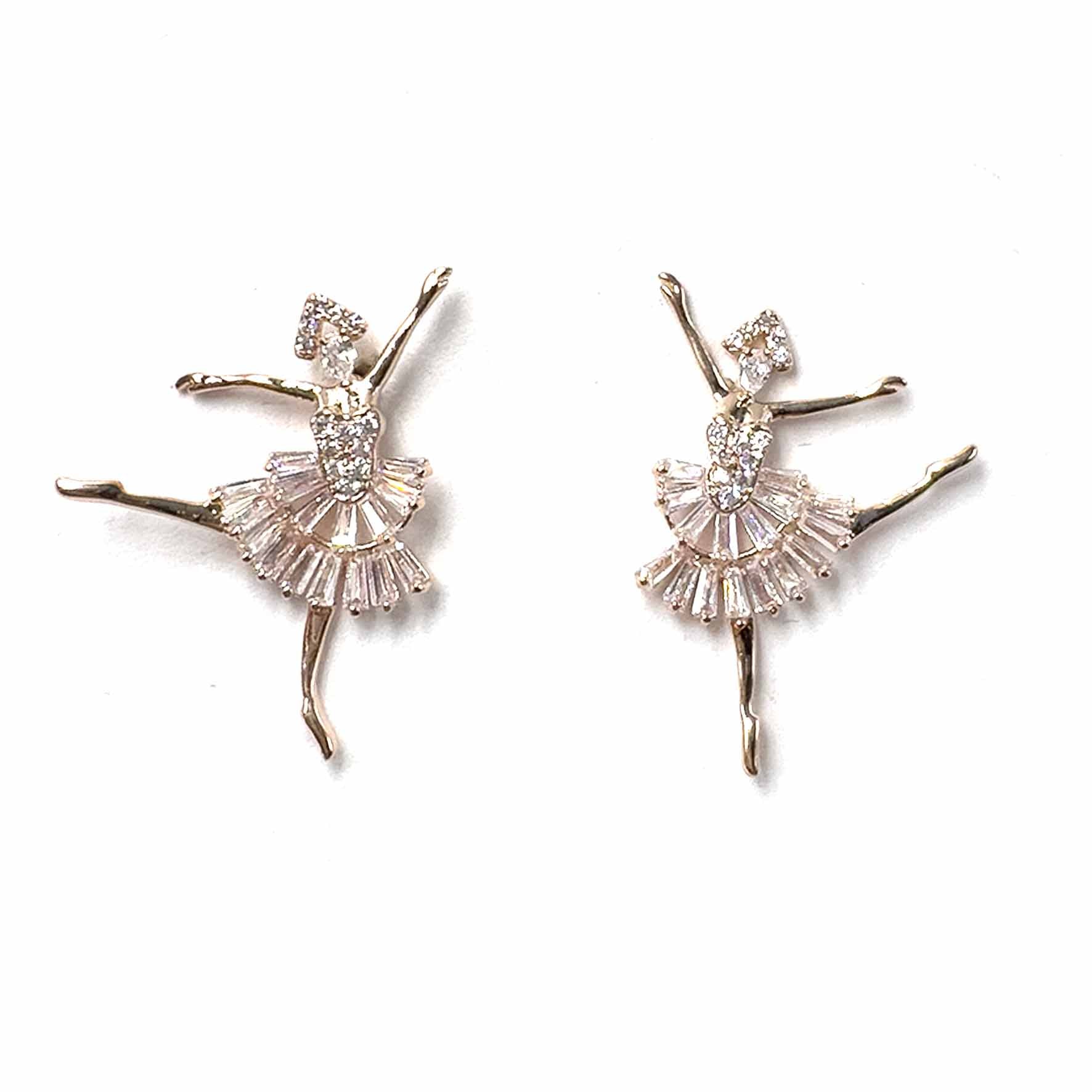 Palestro Milano Orecchini Rosegold vestito silver Ballerina