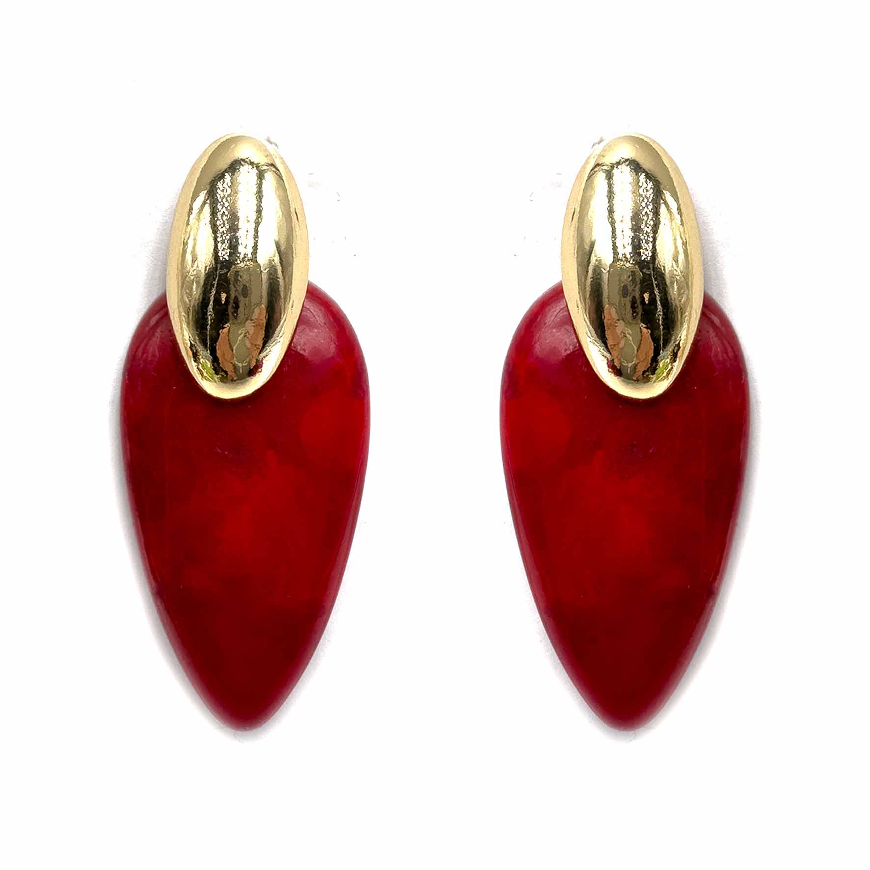 Palestro Milano Orecchini Rosso Fiona