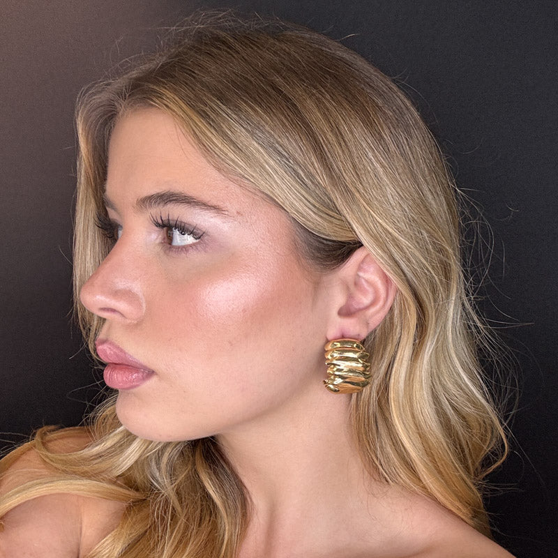 Palestro Milano Orecchini Semicerchi zigzag