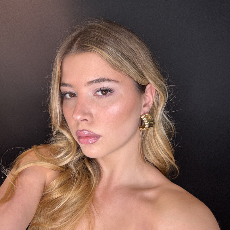 Palestro Milano Orecchini Semicerchi zigzag