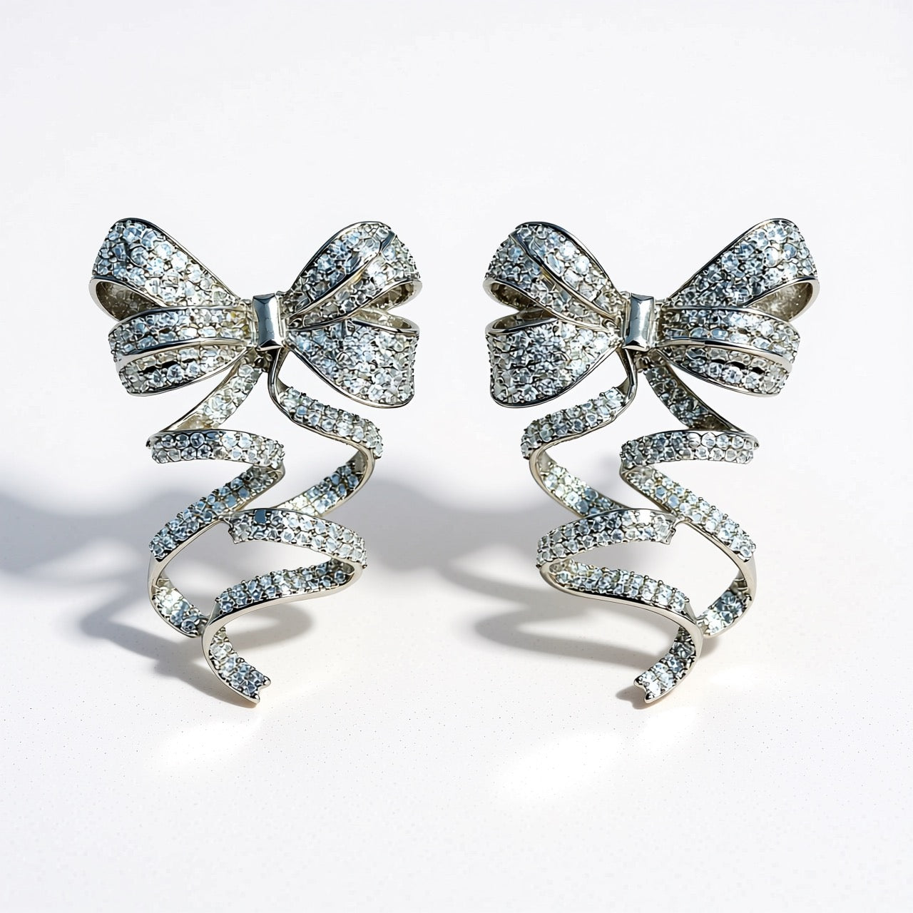 Palestro Milano Orecchini Silver Nastro festoso