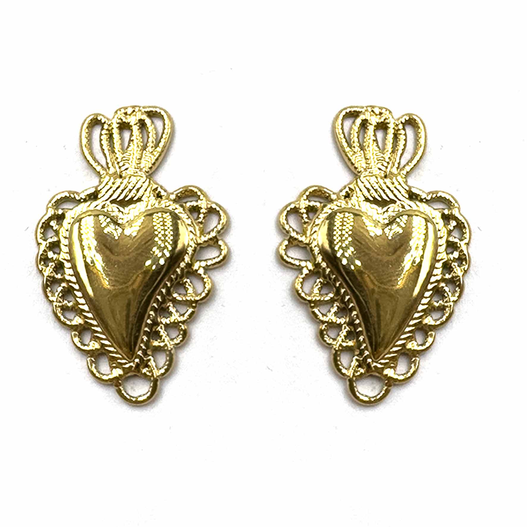 Palestro Milano Orecchini Small Cuore Sacro