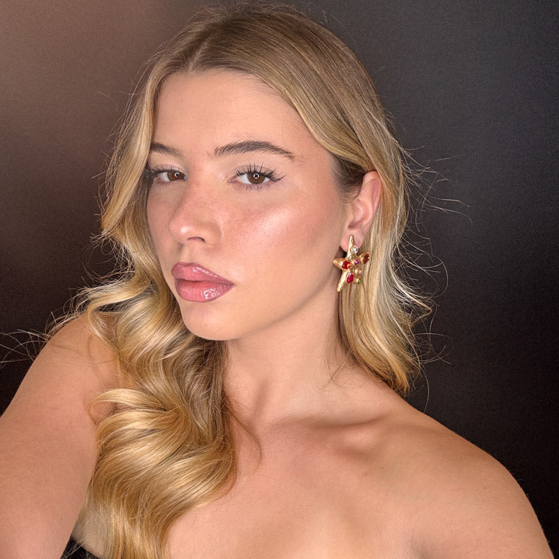 Palestro Milano Orecchini Stella marina di pietre preziose